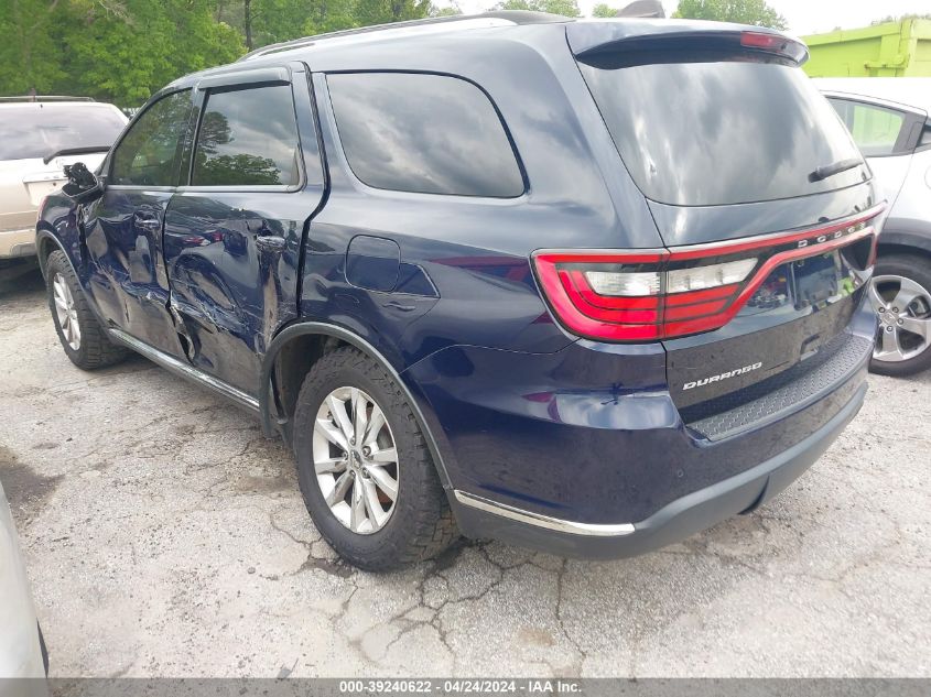 2015 Dodge Durango Sxt VIN: 1C4RDHAG4FC145443 Lot: 39240622