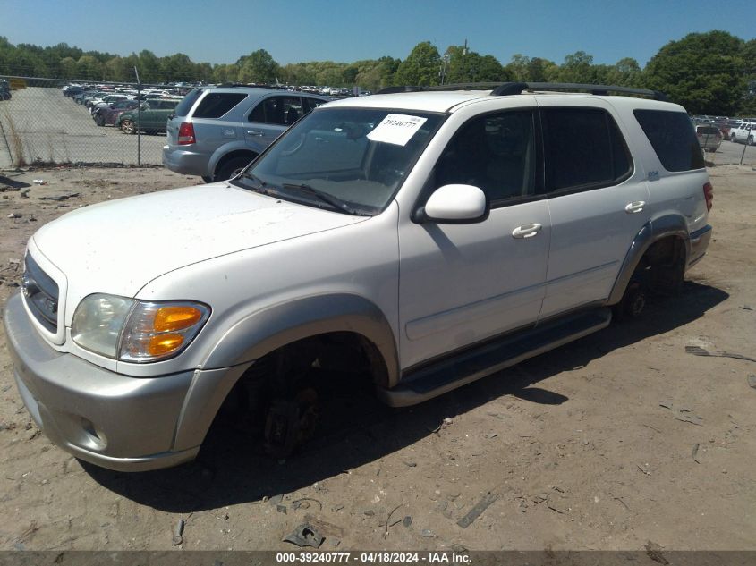 2003 Toyota Sequoia Sr5 V8 VIN: 5TDZT34A53S182556 Lot: 39240777