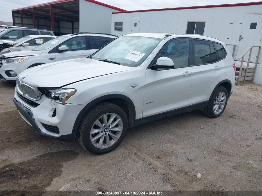 VIN 5UXWX9C38H0T17566 2017 BMW X3 XDRIVE28I