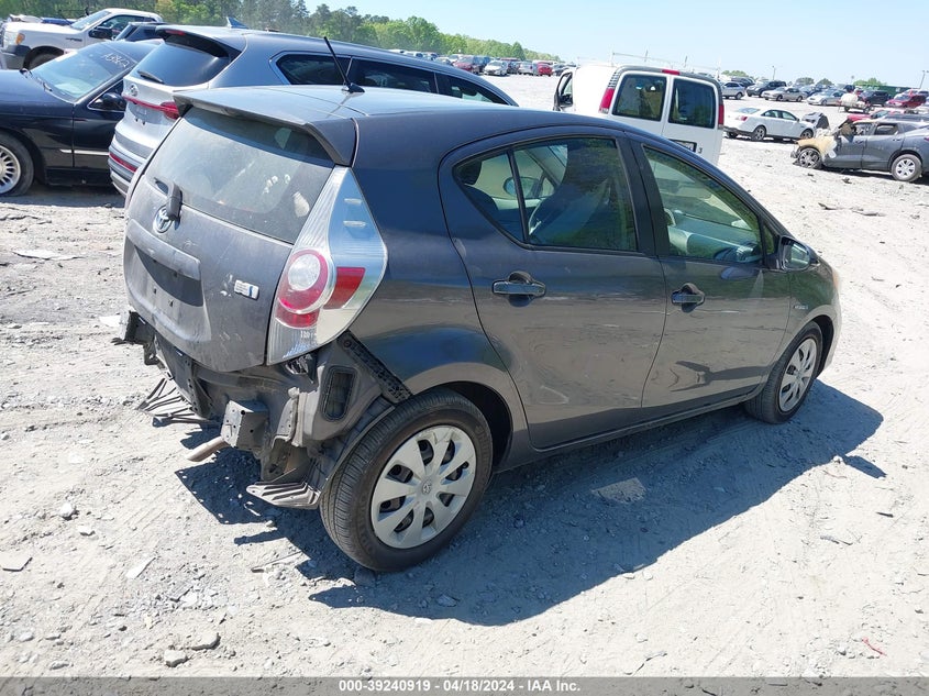 2012 Toyota Prius C Two VIN: JTDKDTB35C1517265 Lot: 39240919