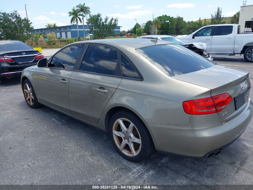 WAULF78K69N030188 | 2009 AUDI A4