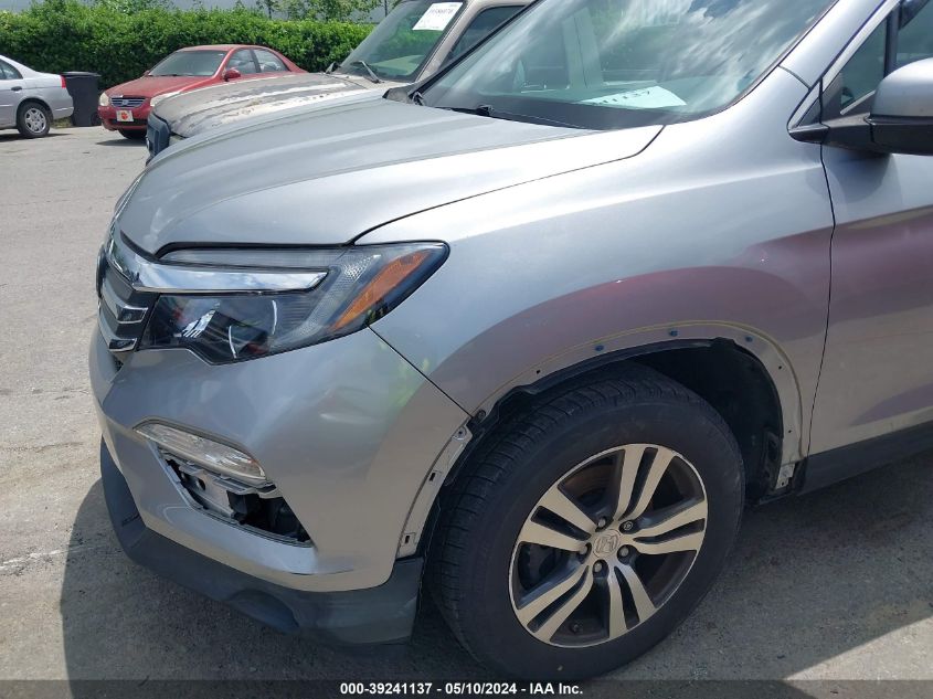 2016 Honda Pilot Ex-L VIN: 5FNYF6H79GB082912 Lot: 39241137