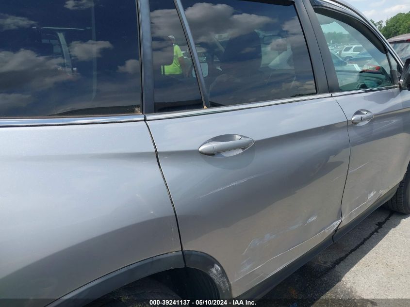 2016 Honda Pilot Ex-L VIN: 5FNYF6H79GB082912 Lot: 39241137