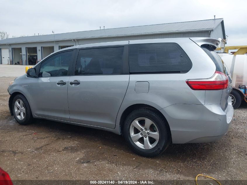 2015 Toyota Sienna L 7 Passenger VIN: 5TDZK3DC9FS565862 Lot: 39241140