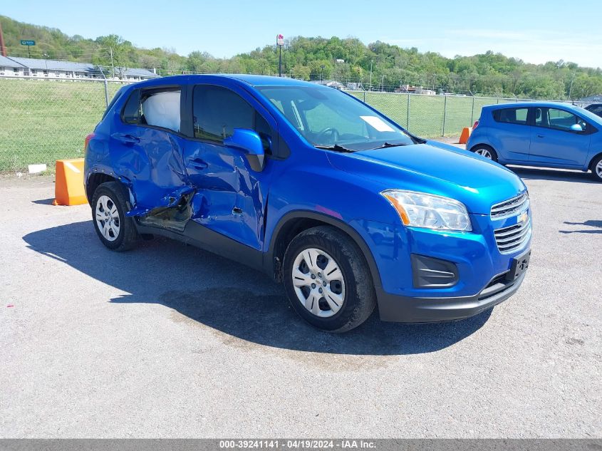 2015 Chevrolet Trax 1Ls VIN: KL7CJKSB6FB239048 Lot: 39241141