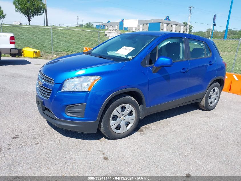 2015 Chevrolet Trax 1Ls VIN: KL7CJKSB6FB239048 Lot: 39241141