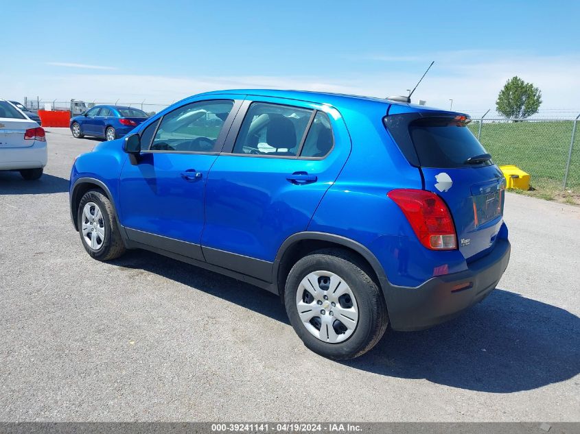 2015 Chevrolet Trax 1Ls VIN: KL7CJKSB6FB239048 Lot: 39241141