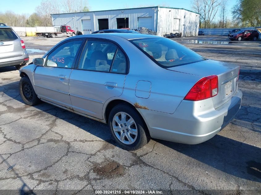 2003 Honda Civic Ex VIN: 1HGES26723L002188 Lot: 39241215