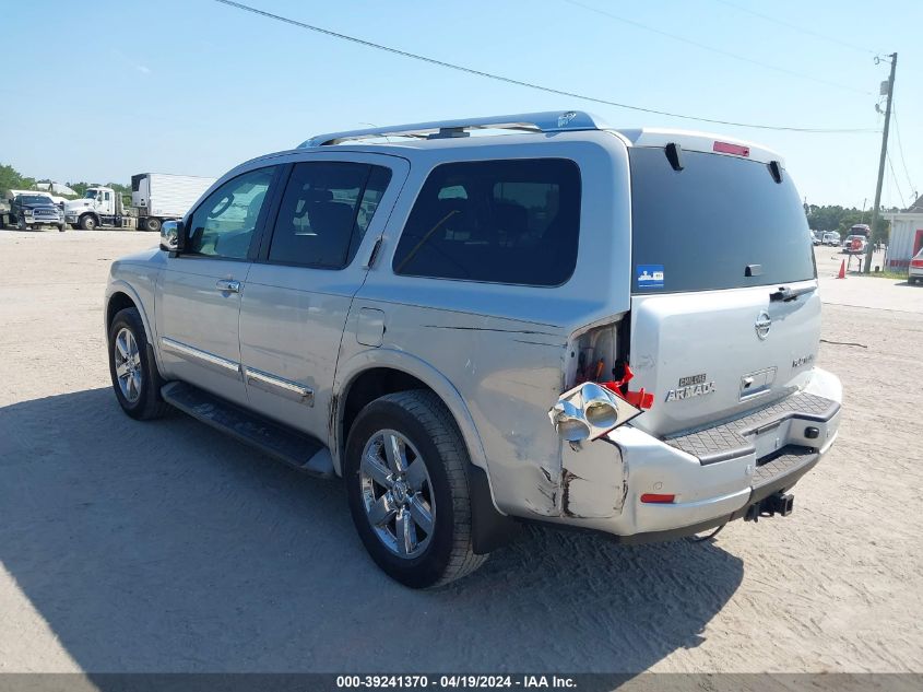 2012 Nissan Armada Platinum VIN: 5N1AA0NC7CN606211 Lot: 39241370