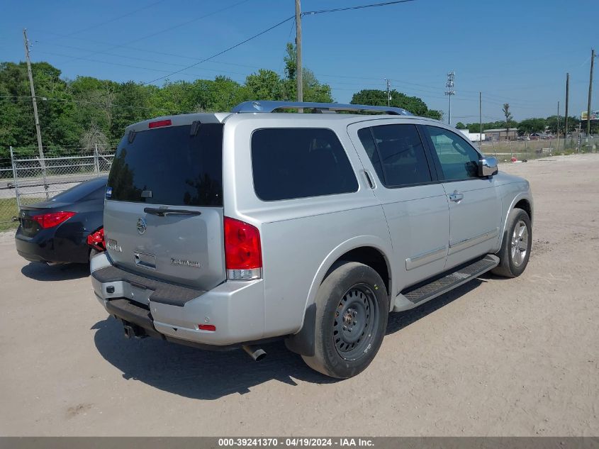 2012 Nissan Armada Platinum VIN: 5N1AA0NC7CN606211 Lot: 39241370