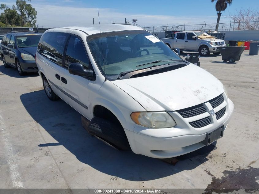 2002 Dodge Grand Caravan Se VIN: 1B4GP24322B530047 Lot: 39241380