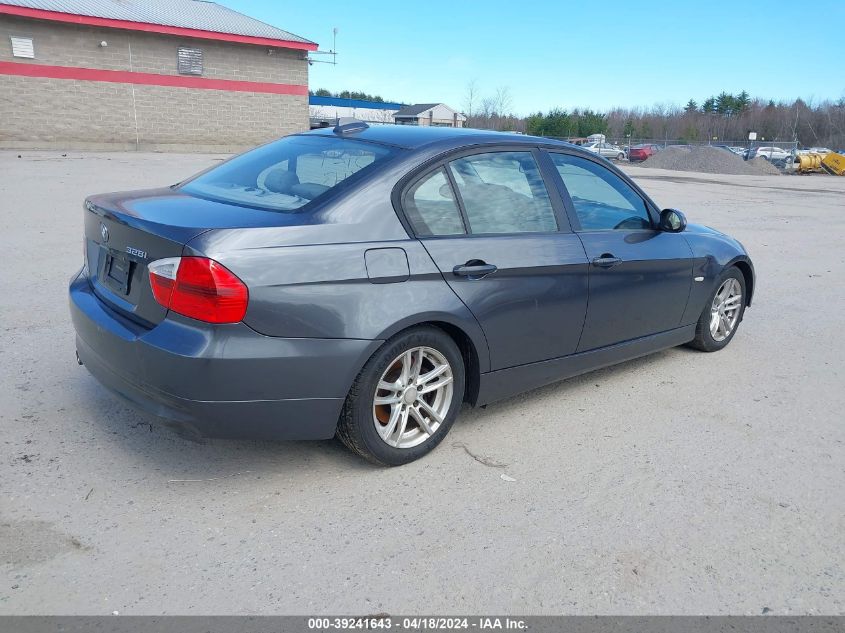 2008 BMW 328I VIN: WBAVA37508NL51332 Lot: 39241643