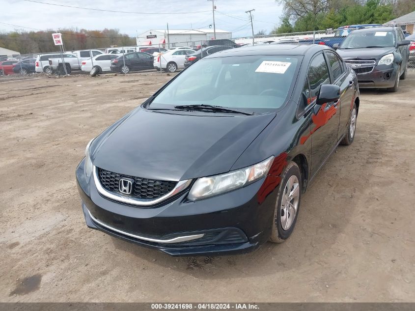 2013 Honda Civic Ex VIN: 19XFB2F84DE075696 Lot: 39241698