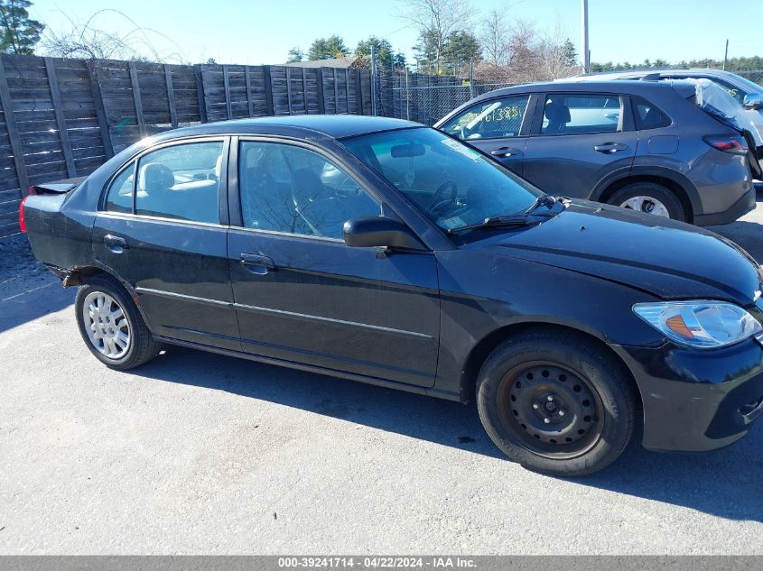 2005 Honda Civic Lx VIN: 2HGES166X5H516338 Lot: 50328064