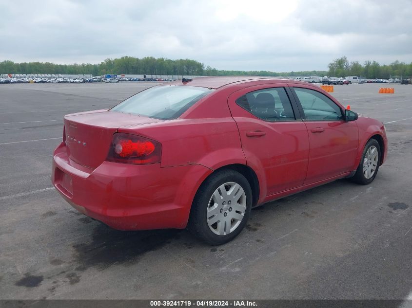 1C3CDZAB5EN126519 | 2014 DODGE AVENGER