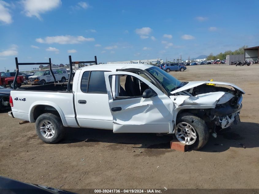 2004 Dodge Dakota Sport/Sxt VIN: 1D7HG38N34S525201 Lot: 39241736