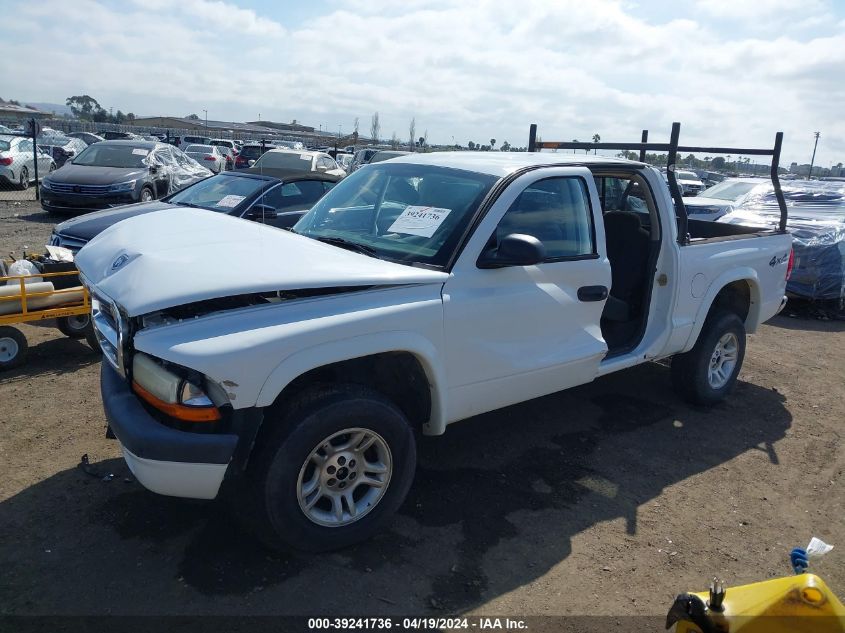 2004 Dodge Dakota Sport/Sxt VIN: 1D7HG38N34S525201 Lot: 39241736