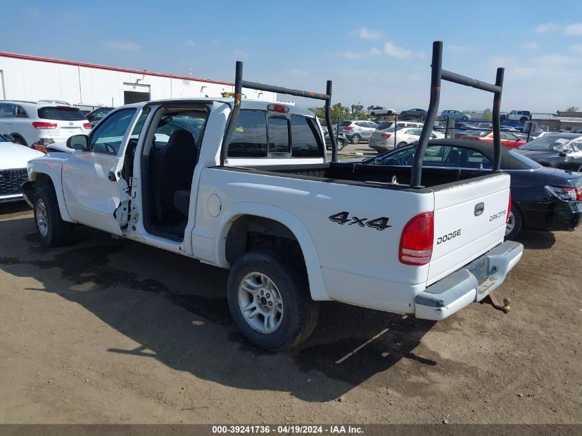 2004 Dodge Dakota Sport/Sxt VIN: 1D7HG38N34S525201 Lot: 39241736