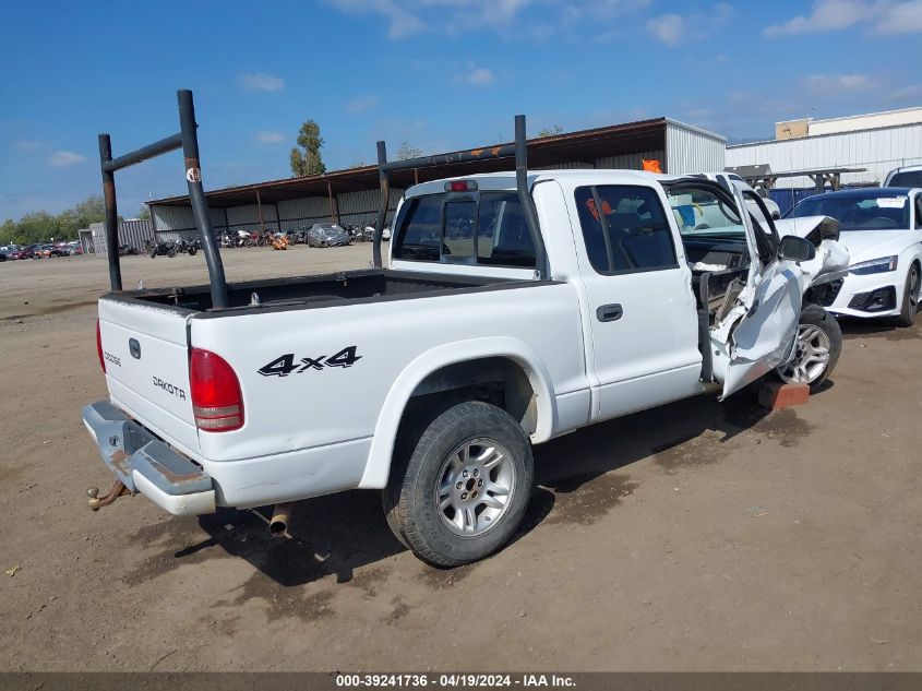 2004 Dodge Dakota Sport/Sxt VIN: 1D7HG38N34S525201 Lot: 39241736