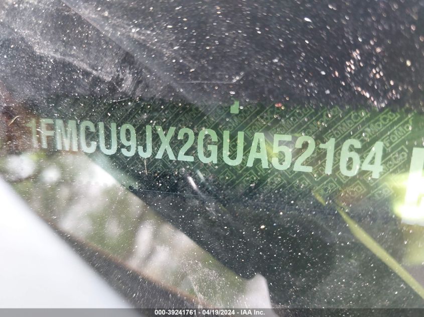 2016 Ford Escape Titanium VIN: 1FMCU9JX2GUA52164 Lot: 39241761
