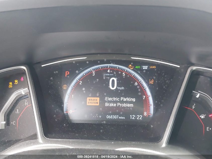 2019 Honda Civic Sport VIN: 2HGFC2F85KH514792 Lot: 39241818