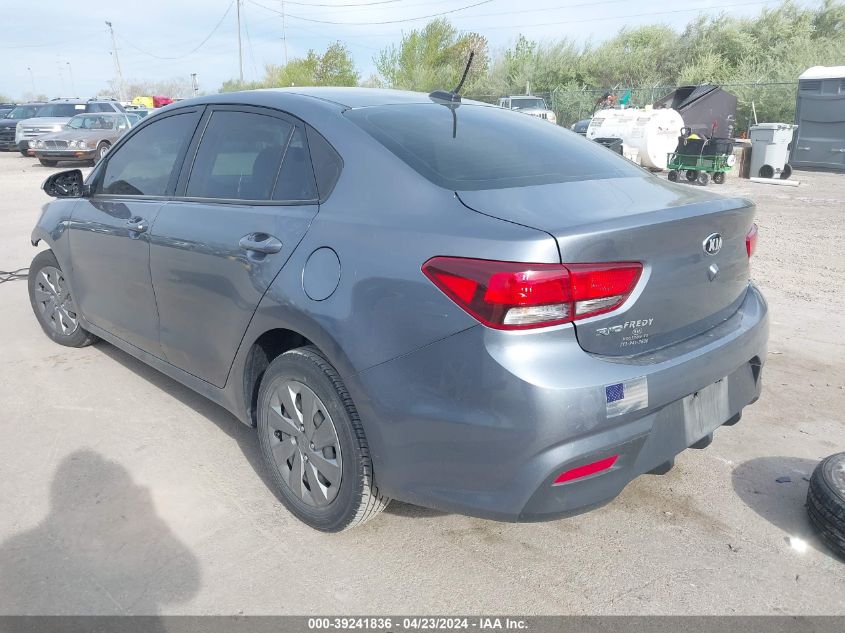 2020 Kia Rio S VIN: 3KPA24AD9LE333705 Lot: 39241836