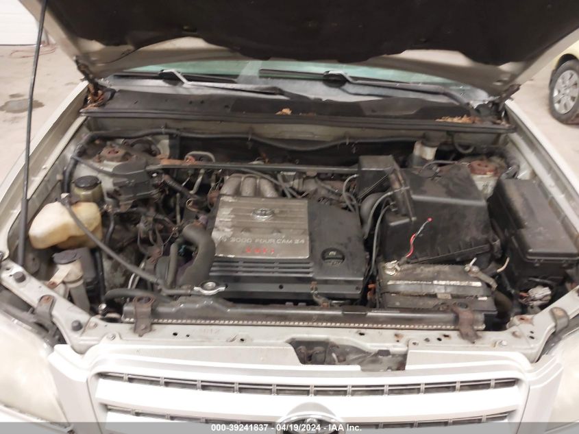 2001 Toyota Highlander V6 VIN: JTEGF21A310020868 Lot: 39241837