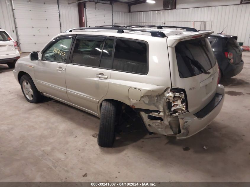 2001 Toyota Highlander V6 VIN: JTEGF21A310020868 Lot: 39241837