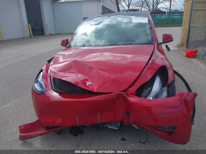 2023 Tesla Model Y Awd/Performance Dual Motor All-Wheel Drive VIN: 7SAYGDEF5PF853933 Lot: 39241892