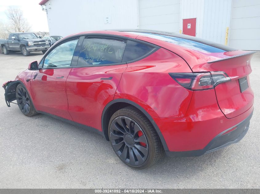 2023 Tesla Model Y Awd/Performance Dual Motor All-Wheel Drive VIN: 7SAYGDEF5PF853933 Lot: 39241892