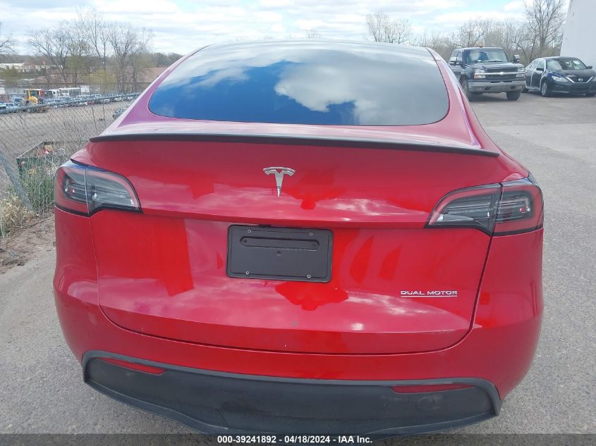 2023 Tesla Model Y Awd/Performance Dual Motor All-Wheel Drive VIN: 7SAYGDEF5PF853933 Lot: 39241892