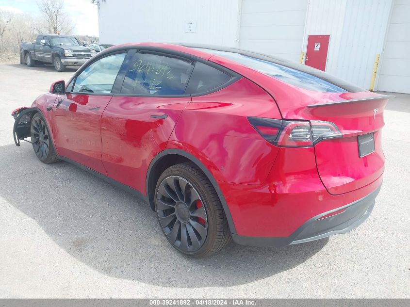 2023 Tesla Model Y Awd/Performance Dual Motor All-Wheel Drive VIN: 7SAYGDEF5PF853933 Lot: 39241892