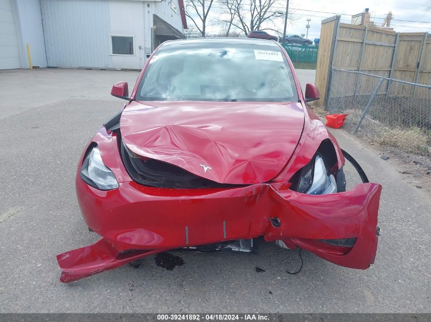 2023 Tesla Model Y Awd/Performance Dual Motor All-Wheel Drive VIN: 7SAYGDEF5PF853933 Lot: 39241892