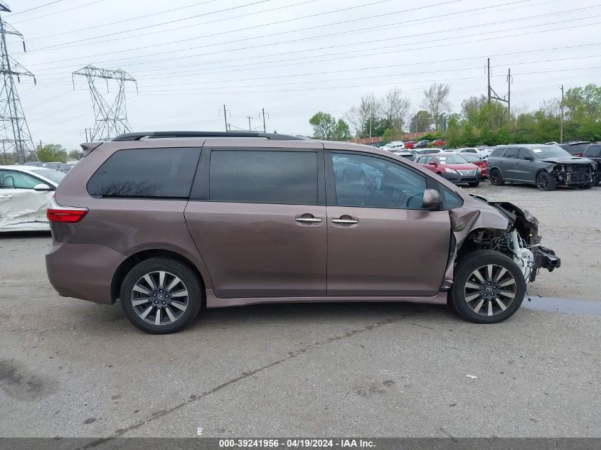 2019 Toyota Sienna Xle 7 Passenger VIN: 5TDDZ3DC7KS224279 Lot: 39241956