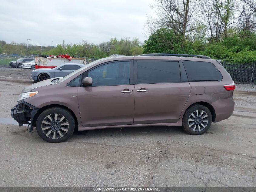 2019 Toyota Sienna Xle 7 Passenger VIN: 5TDDZ3DC7KS224279 Lot: 39241956