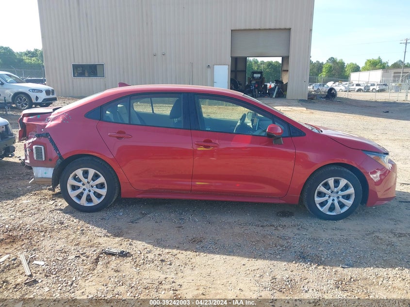 VIN JTDEPMAE6MJ183617 2021 TOYOTA COROLLA LE