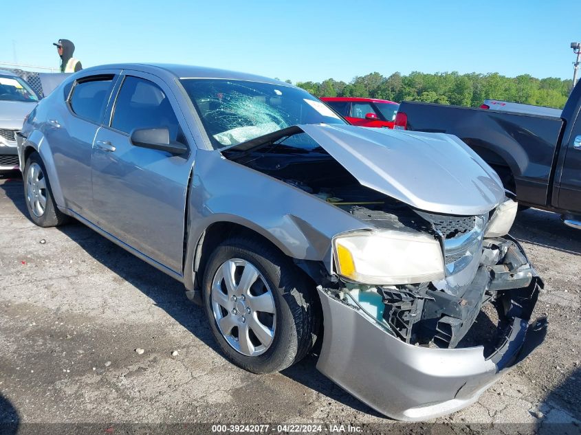 2013 Dodge Avenger Se VIN: 1C3CDZAB7DN613302 Lot: 39242077