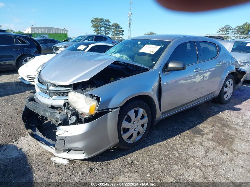 2013 Dodge Avenger Se VIN: 1C3CDZAB7DN613302 Lot: 39242077