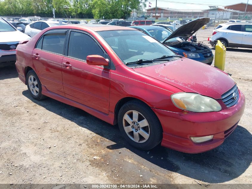 2003 Toyota Corolla S VIN: 2T1BR32E03C094450 Lot: 39242100