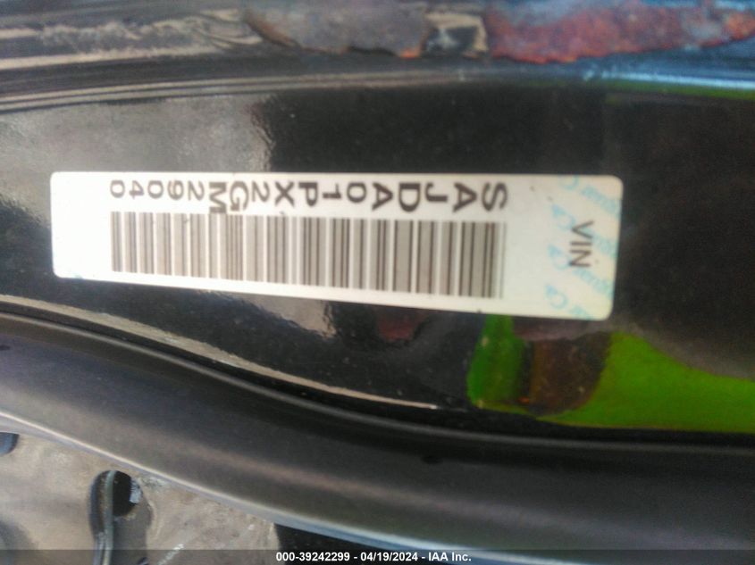 2002 Jaguar S-Type 4.0L V8 VIN: SAJDA01PX2GM29040 Lot: 39242299