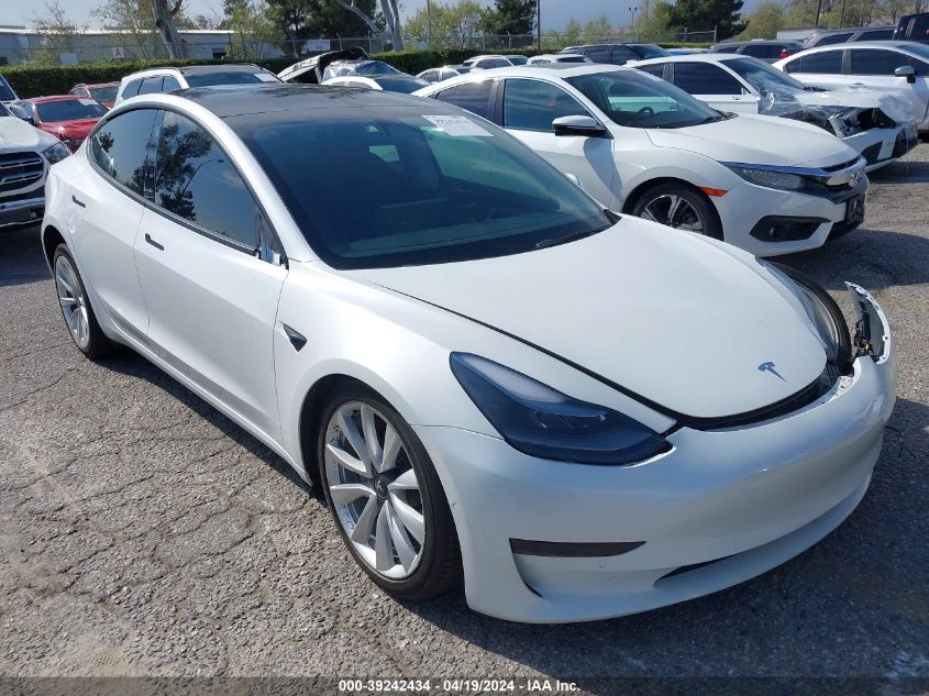 2022 Tesla Model 3 Rear-Wheel Drive VIN: 5YJ3E1EA8NF298585 Lot: 39242434