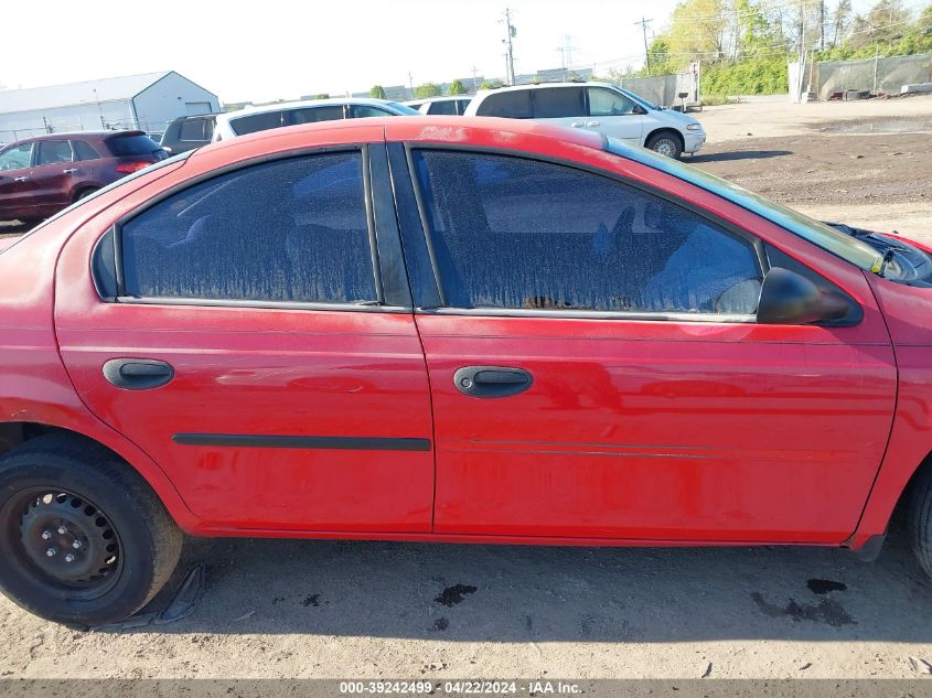 2004 Dodge Neon Se VIN: 1B3ES26C84D556957 Lot: 39242499