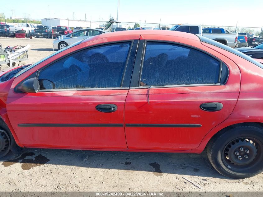 2004 Dodge Neon Se VIN: 1B3ES26C84D556957 Lot: 39242499