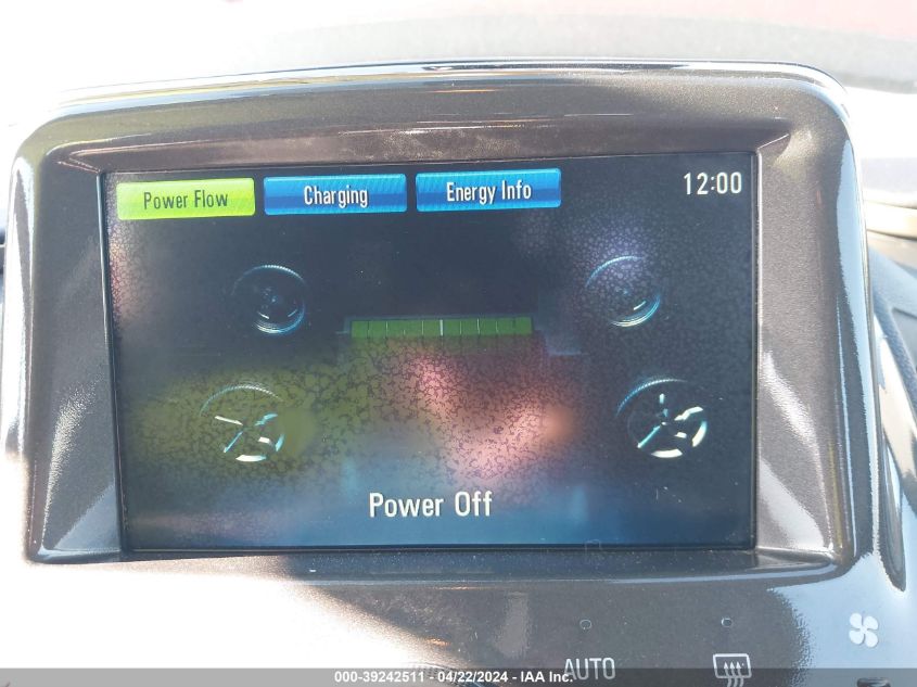 1G1RD6E44CU101106 | 2012 CHEVROLET VOLT