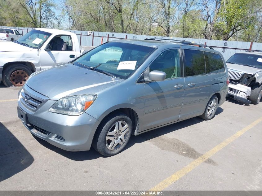 2007 Honda Odyssey Ex-L VIN: 5FNRL38717B024238 Lot: 39242621