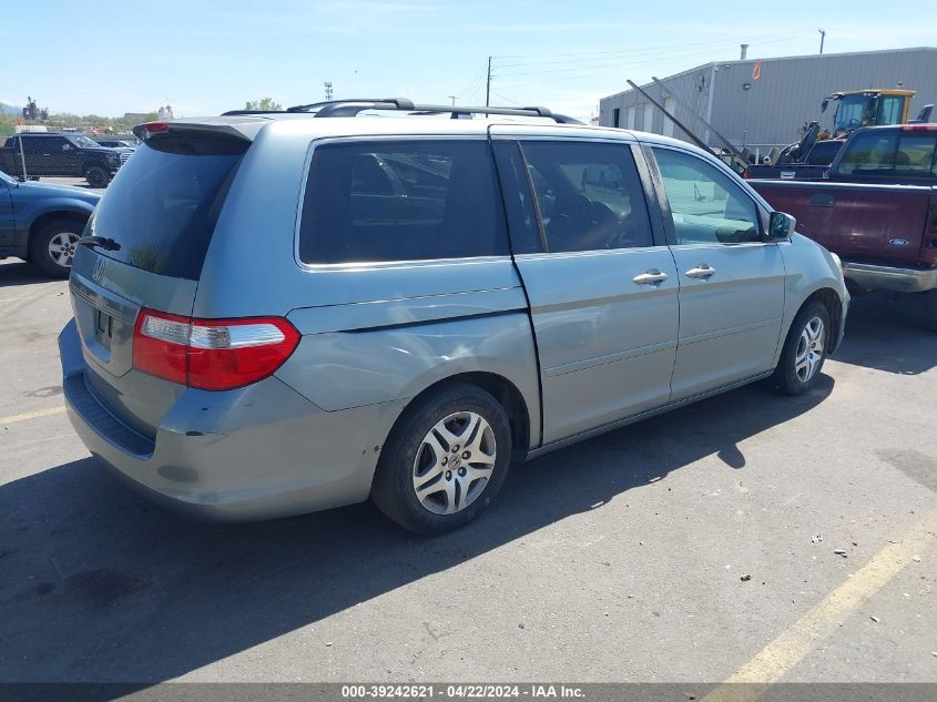 2007 Honda Odyssey Ex-L VIN: 5FNRL38717B024238 Lot: 39242621