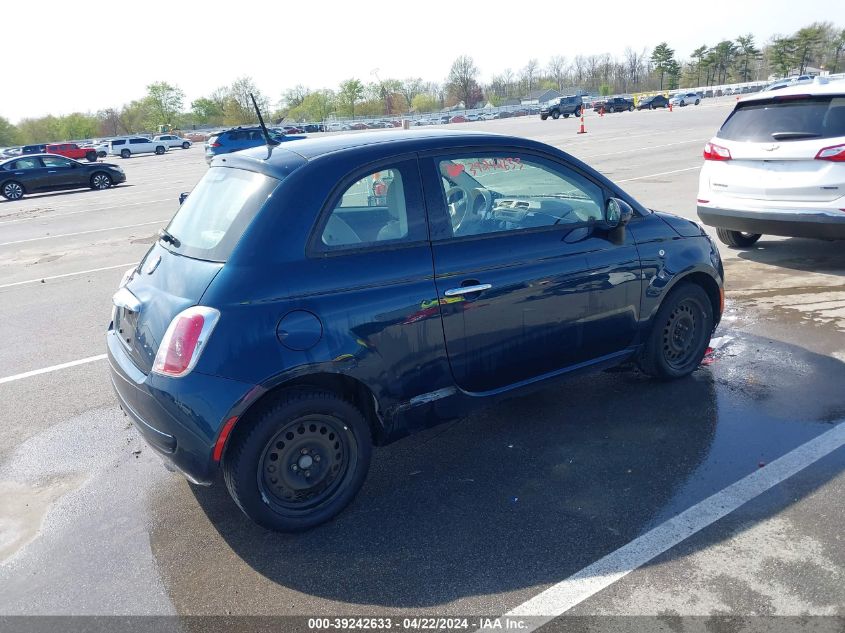 2015 Fiat 500 Pop VIN: 3C3CFFAR4FT500853 Lot: 39242633