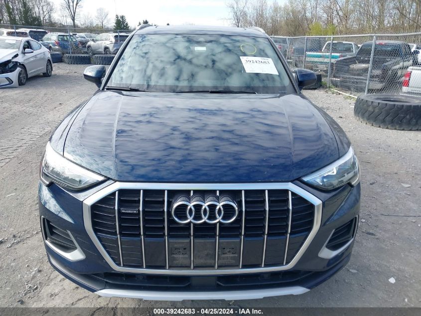 2020 Audi Q3 Premium 45 Tfsi Quattro Tiptronic VIN: WA1AECF32L1113630 Lot: 39242683