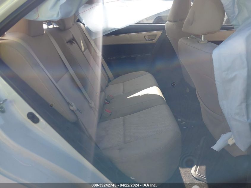 2015 Toyota Corolla Le VIN: 2T1BURHEXFC255495 Lot: 39242745