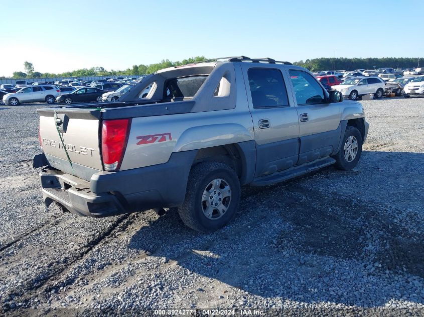 2003 Chevrolet Avalanche 1500 VIN: 3GNEK13T43G128695 Lot: 39242771